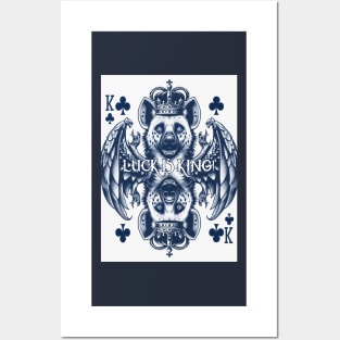 Lucky Hyena King of Clubs Posters and Art